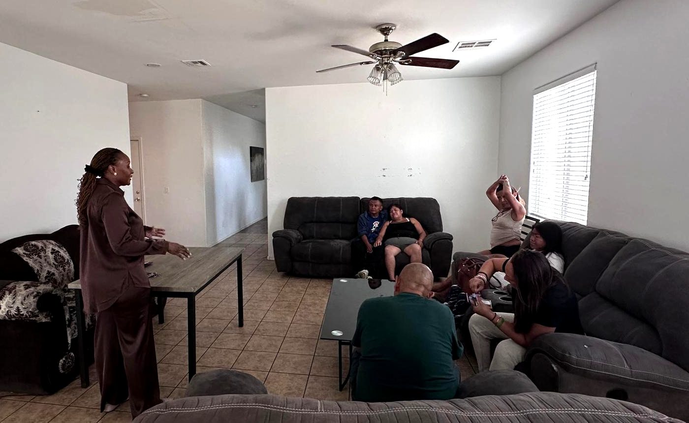 A group support session led by our team
